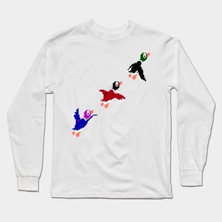 Duck Hunt Ducks Sprite Long Sleeve T-Shirt